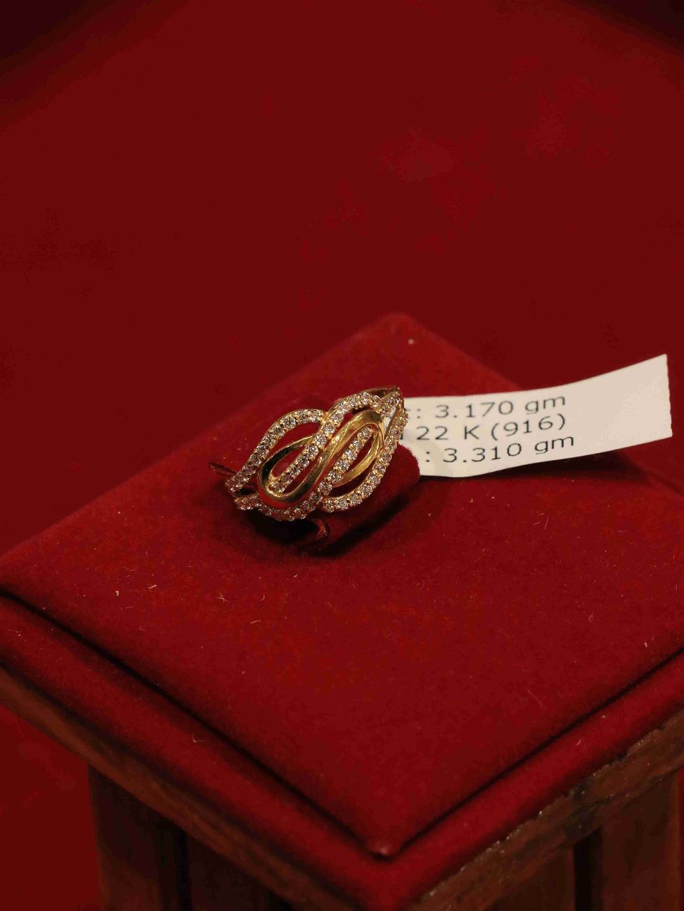 Premium 22K Gold Women's Ring for daily wear, 27 lal