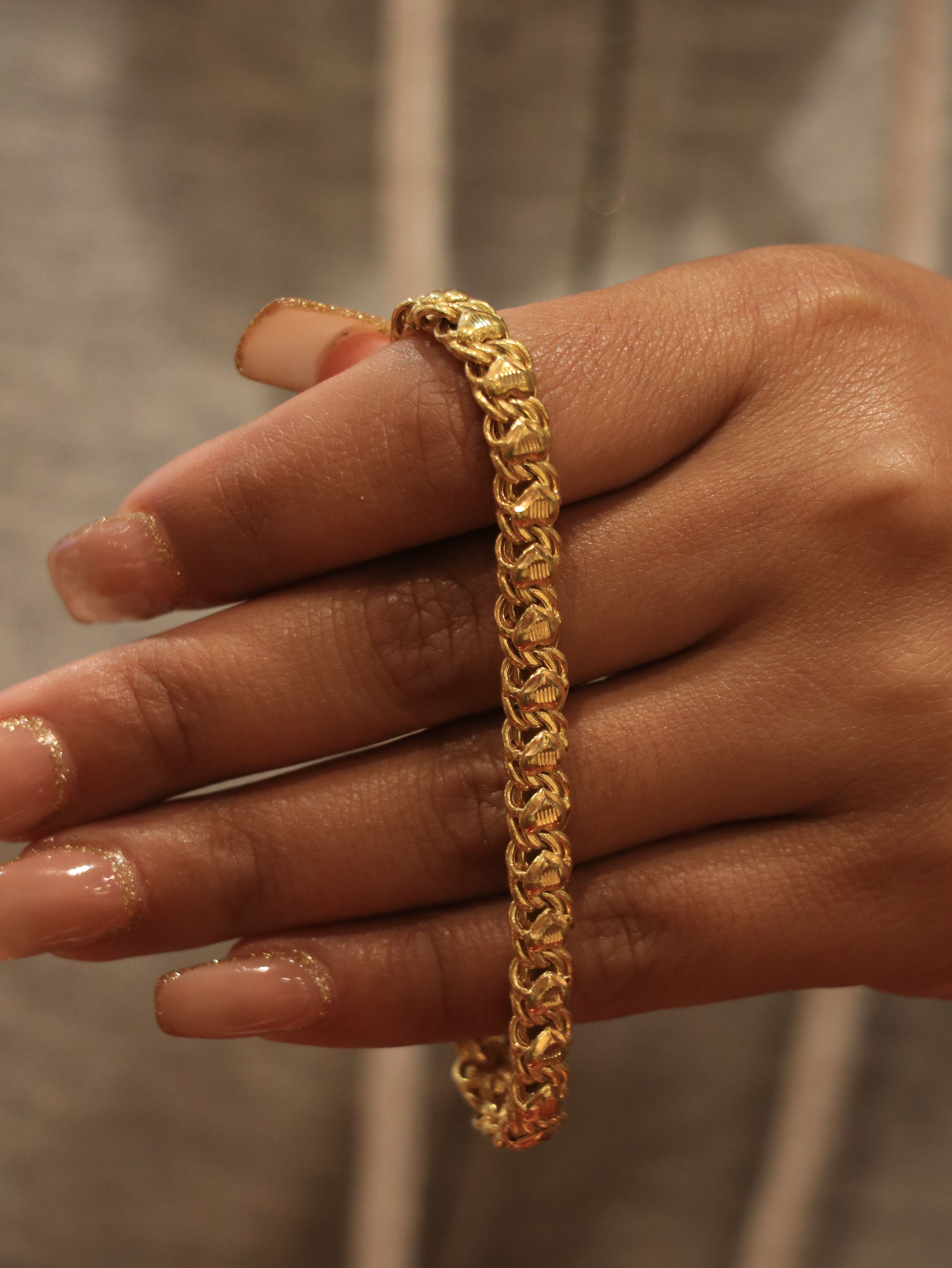 Elegant 22K Gold Bracelet for Daily Wear in sleek minimal design