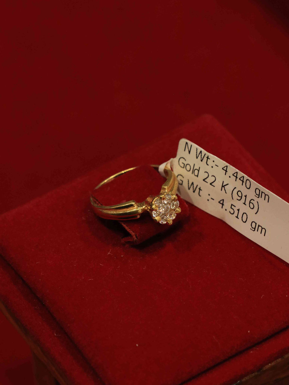 Premium 22K Gold Women's Ring with elegant design for daily or engagement wear