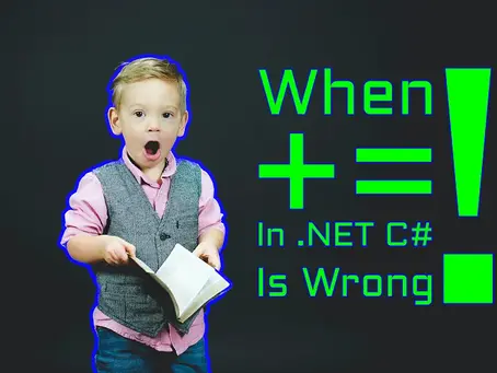 When using += Is Not Good In .NET C#