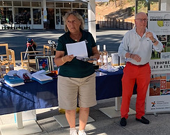 TPC 2026 Seignosse 36 Devant une belle table de remise des prix Véronique Boucherés et Jea