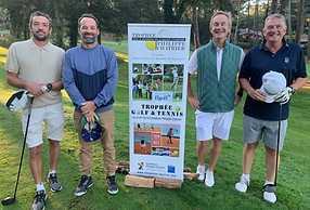 TPC 2026 Seignosse 17 Julien Arne et Eymeric Lastère, 3èmes en net, avec Laurent Dumontet
