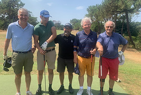 TPC 2026 Chiberta 30 Paul et Vincent Cobée, Franck le starter avec François Giacomoni et J