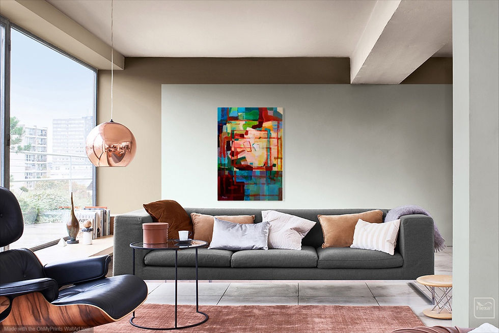 Thumbnail: Les règles et la liberté, acrylique sur bois, 100 x 70 x 2,5 cm