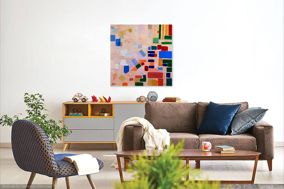 Miniature : La Beauté de Paris,  acrylique et marker sur toile, 80 x 80 x 2 cm