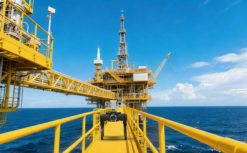 Oil & Gas security patrol robot dog