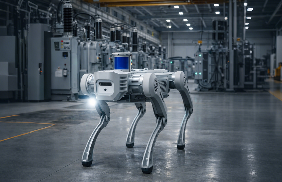 High-Voltage Facility Inspection robot dog