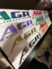 11x2 1/4in AGR Lighting Sticker
