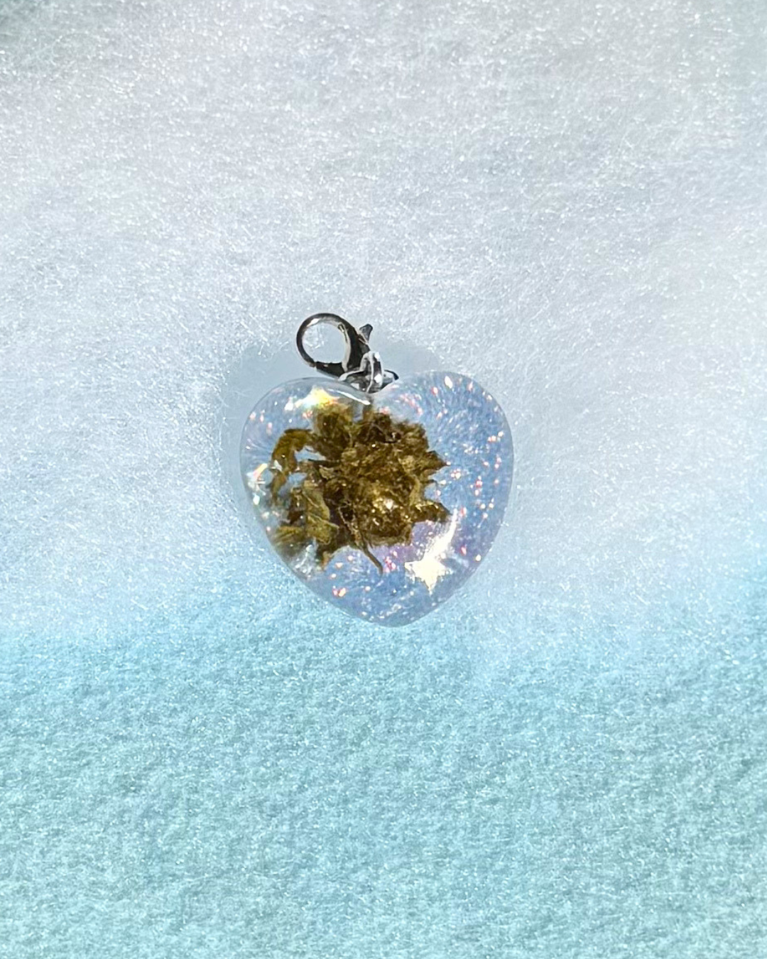 Rain Drop - s Heart Charm