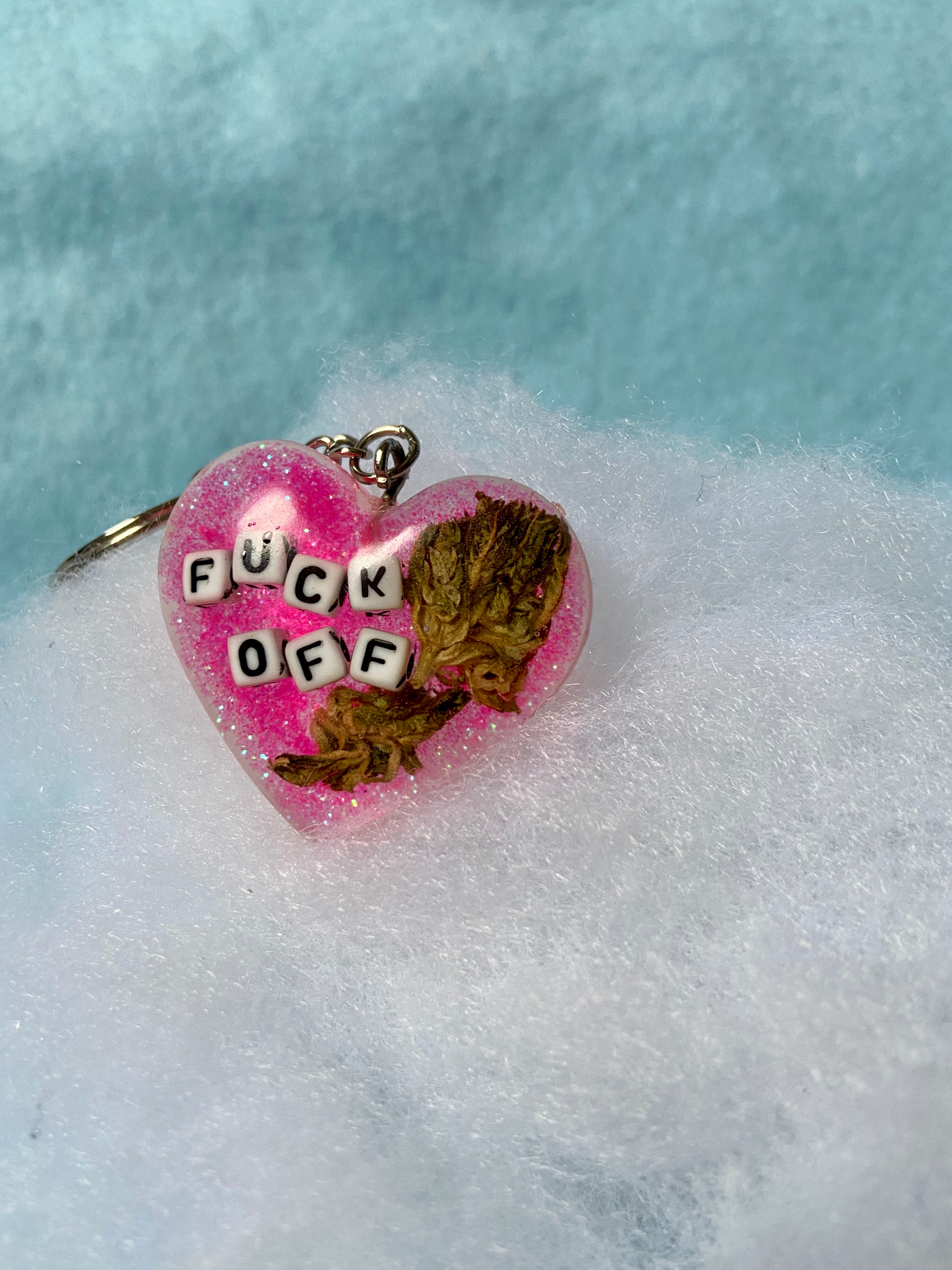 Fuck Off Pink Nug Keychain