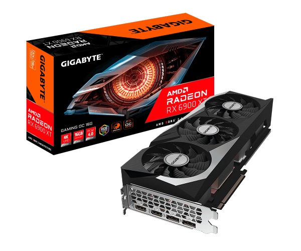 GIGABYTE Radeon RX 6900 XT GAMING OC 16GB GDDR6 256 Bit כרטיס מסך