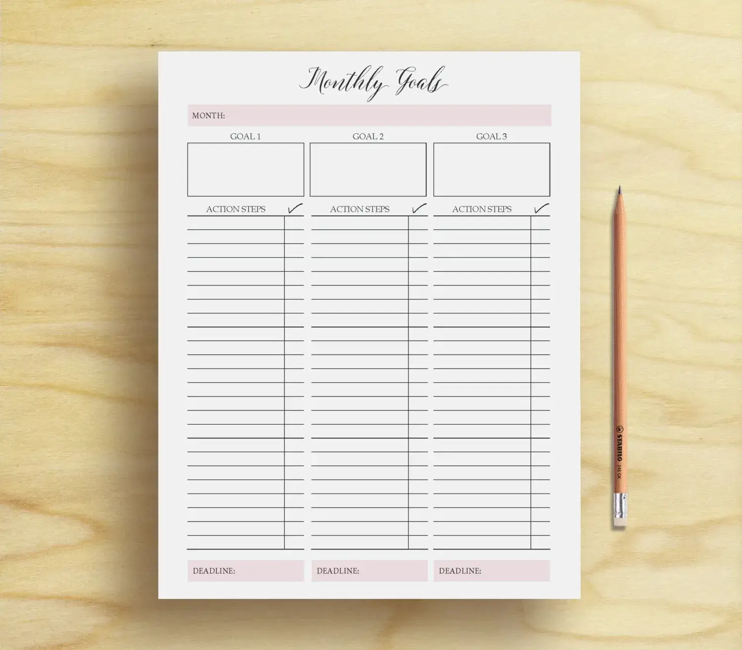 How to set monthly goals