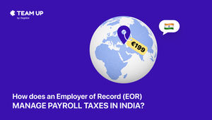 How does an Employer of Record (EOR) manage payroll taxes in India