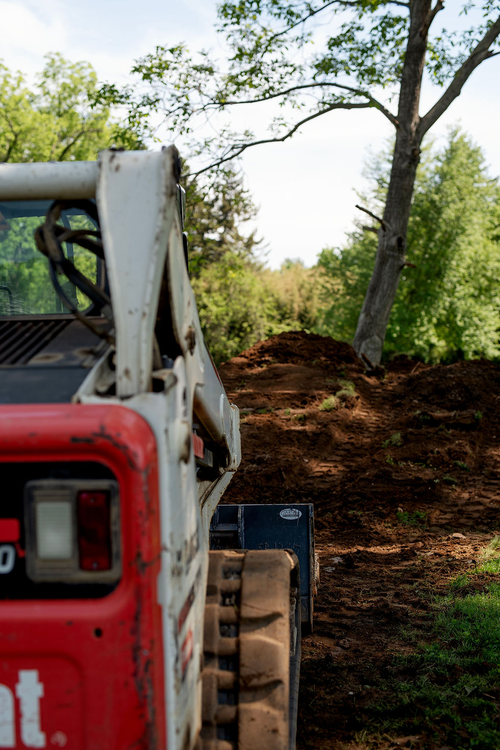 skid steer used for excavation