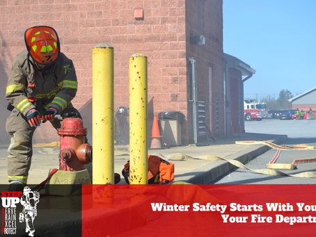 Lancaster County volunteer firefighter opening up a fire hydrant