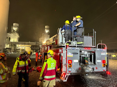 Night training with East Petersburg Fire Company