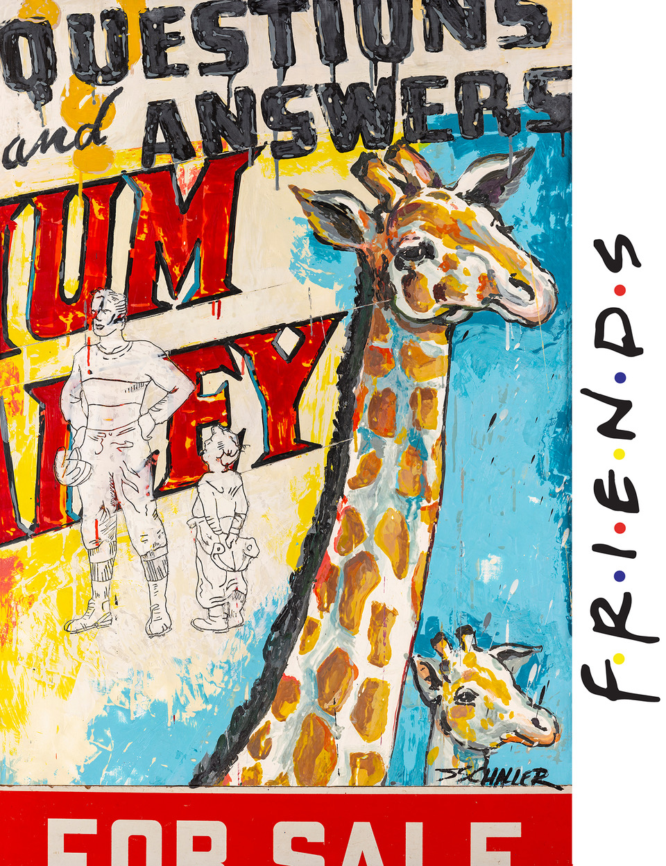 Questions and Answers Giraffe print From the hit TV series Friends