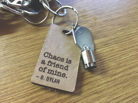 Veg tan leather laser cuts and engraves beautifully with great detail for custom coasters, key chains and other unique gifts. Leatherette which is a laserable faux leather is designed to remove a thin top coat and reveal a different color.