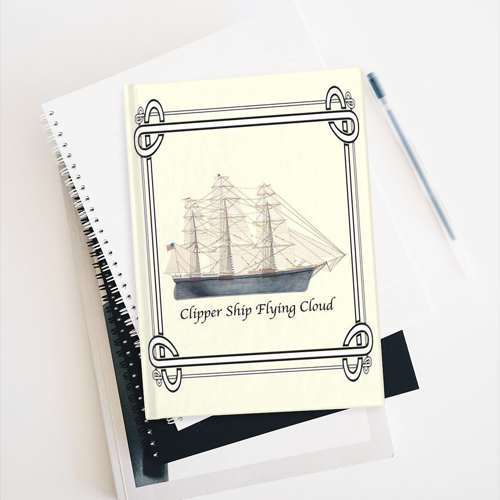 Thumbnail: Flying Cloud Clipper Ship Journal cover art