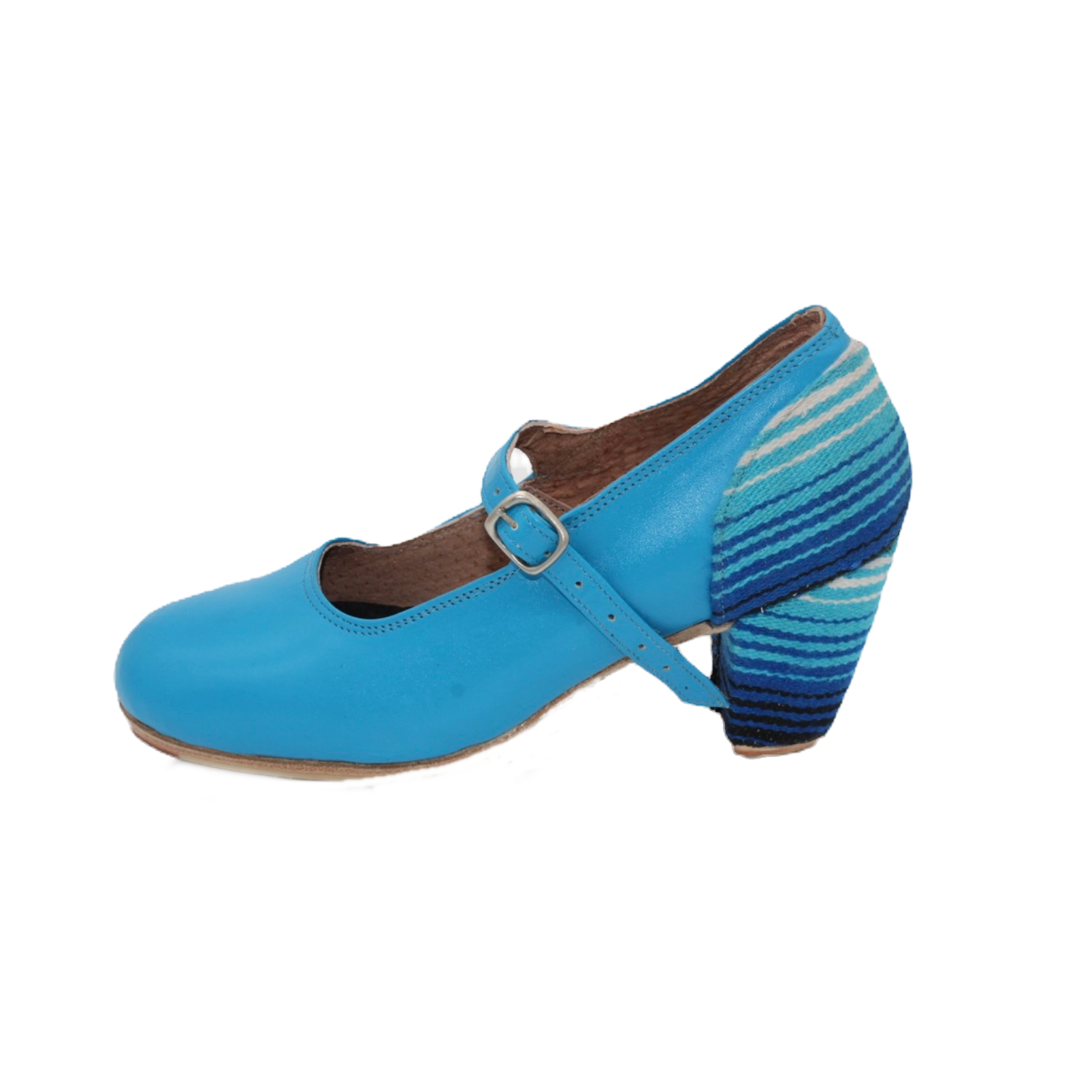 Danzarteb Women Shoes with Nails, Leather, Oaxaqueño Ankle, 7cm