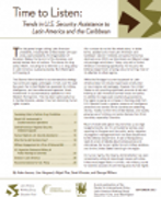 Time to Listen: Trends in U.S. Security Assistance to Latin America and the Caribbean