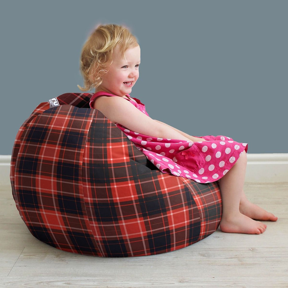 tartan-small-round-side-beanbag