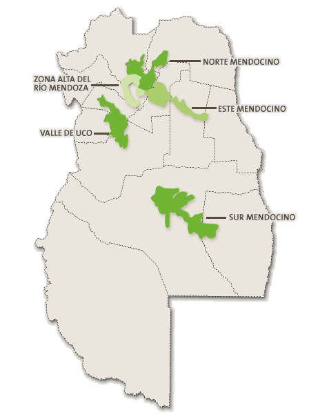 Zonas Vitivinícolas de Mendoza