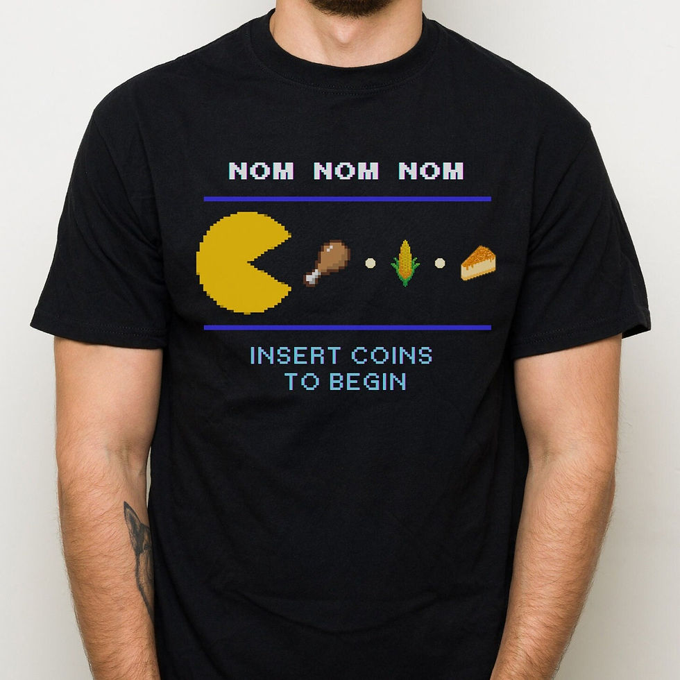 Thumbnail: PacMan Thanksgiving Shirt, Funny Gamer Retro Video Game Gift