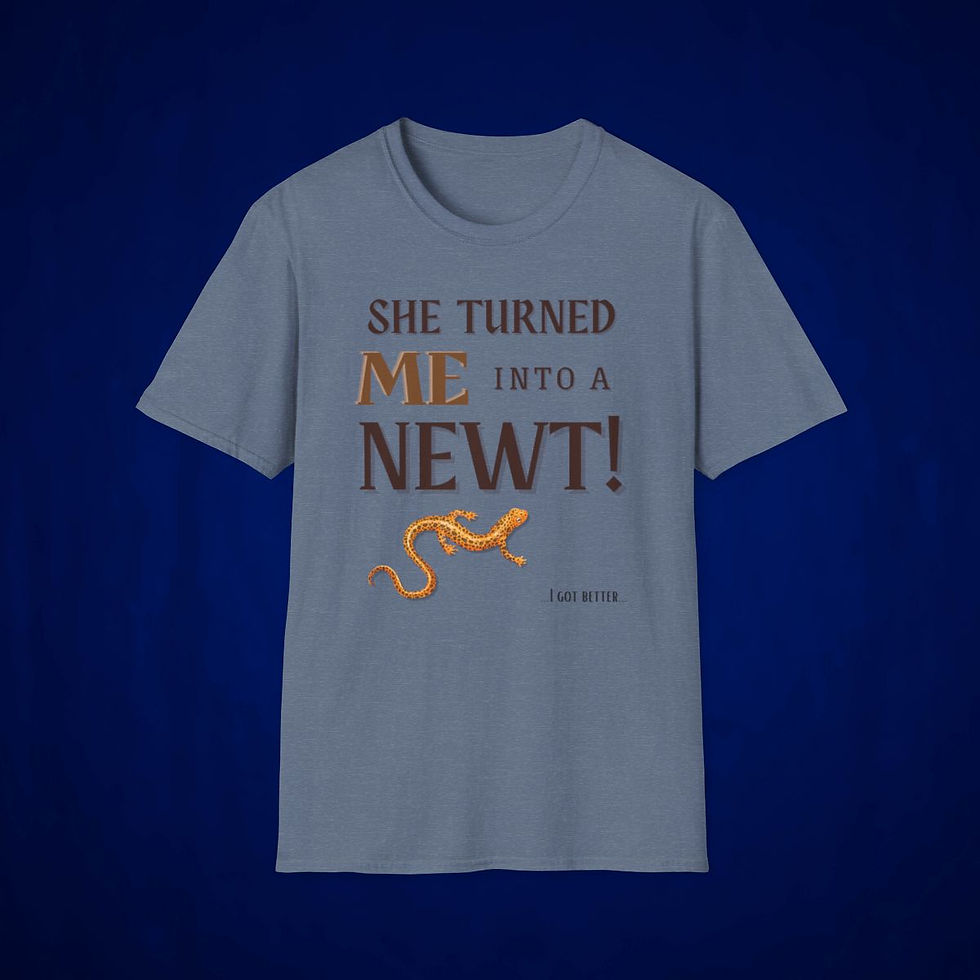 Thumbnail: Turned Me Into A Newt Shirt | I Got Better Tee | M Python Holy Grail Gift
