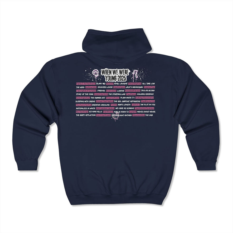 Thumbnail: When We Were Young 2025 Zip-Up Hoodie | Elder Emo WWWY2025 Festival Sweater