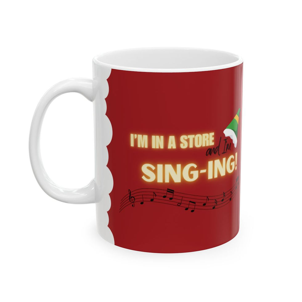 Thumbnail: I'm In a Store and I'm Singing Elf Mug | Christmas Elf Coffee Cup Buddy Gift