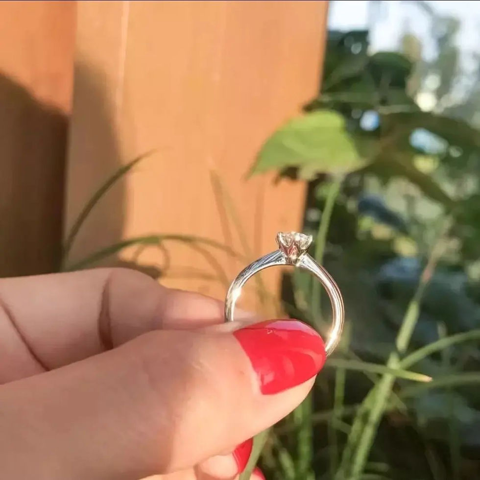 Thumbnail: Solitaire 1ct Zirconia Diamond Wedding Band 