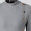 Thumbnail: Solid Mock Neck Ribbed Buttoned Bodycon Dress