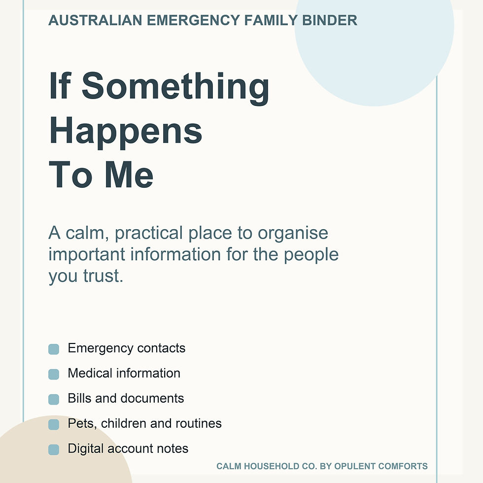 Thumbnail: If Something Happens To Me - Australian Emergency Family Binder