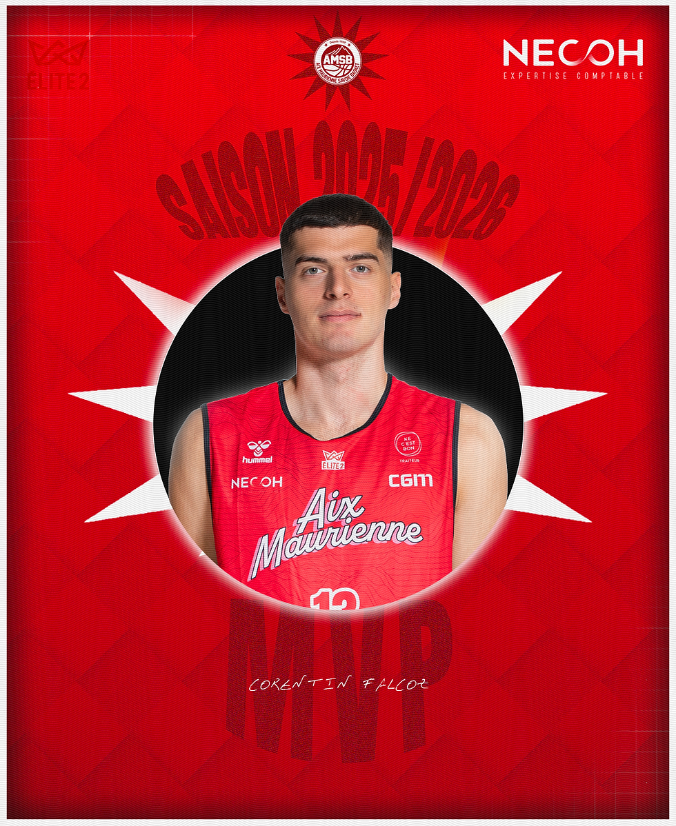 Corentin Falcoz, élu MVP du club pour la saison 2025/2026