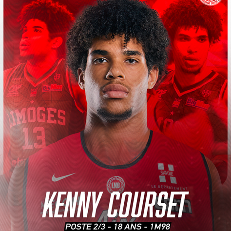 Formé au Limoges CSP, Kenny Courset est la nouvelle recrue d’Aix Maurienne !