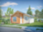 Render fachada casa en Peñaflor