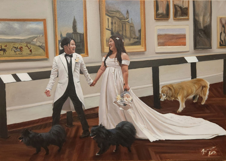 State Library of Victoria- Live Wedding Painting