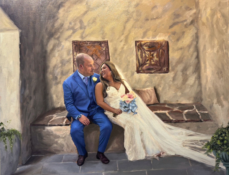 Stone of the Yarra Valley, Live Wedding Painting