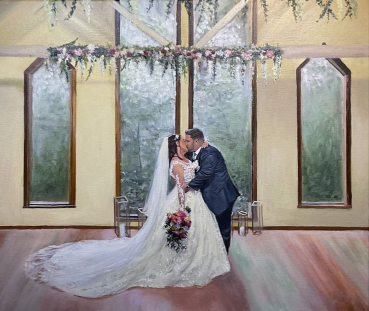 Tatra Reception- Live Wedding Painting
