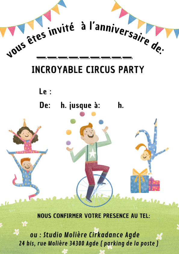 Invite annif cirquze Agde rue Moliere .GIF