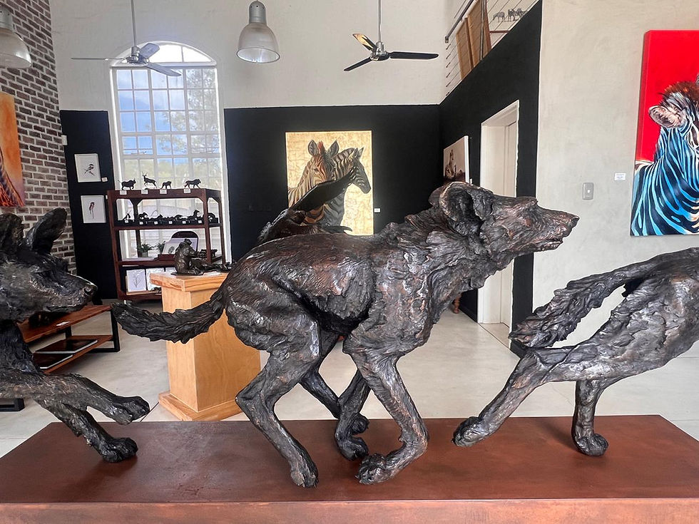 Thumbnail: Alan Ainslie - Painted Wolves - Life Size