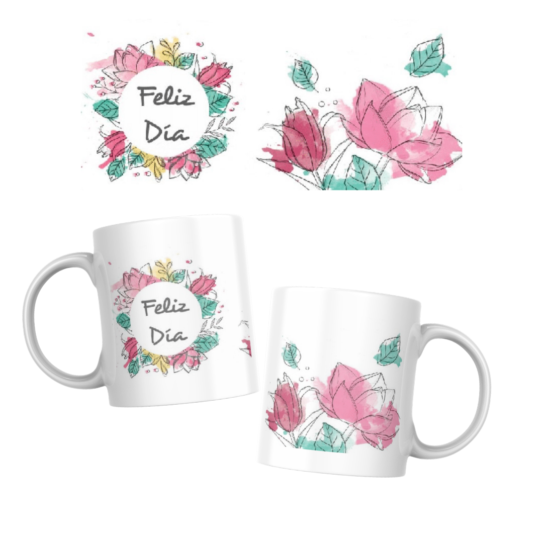 MUG FELIZ DIA PARA ELLAS