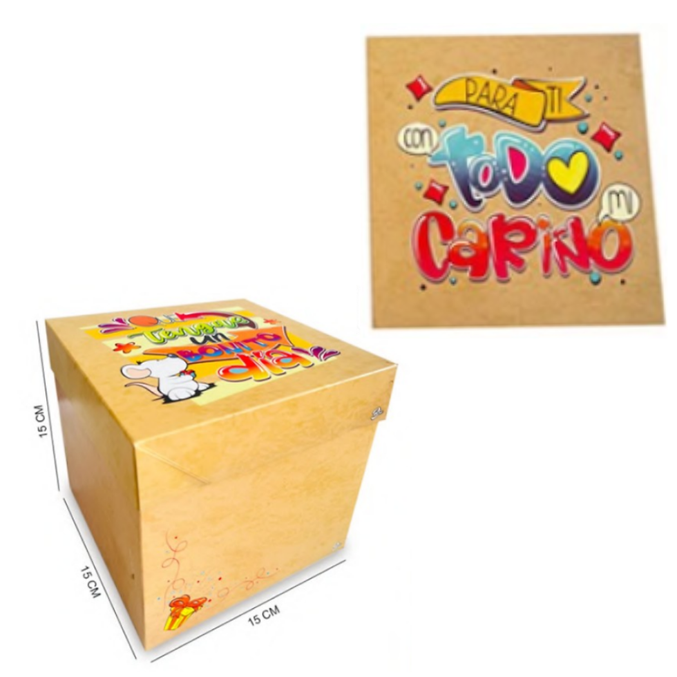 Miniatura: CAJA PARADISE PEQUEÑA CON TEXTO