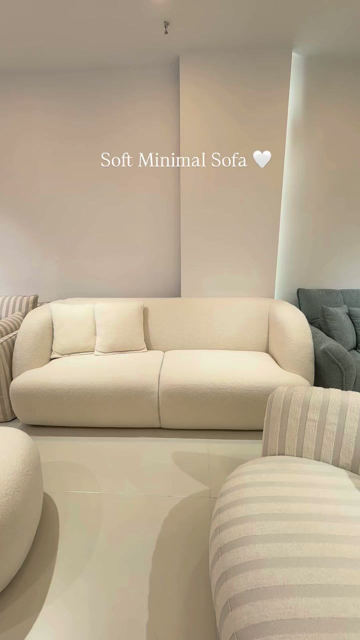 Thumbnail: Minimal Bouclé Texture Sofa