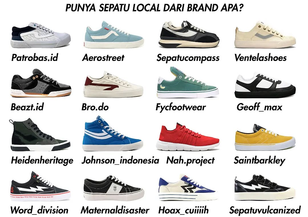 Brand sepatu lokal di Indonesia yang recommended