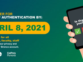 CPP mandates 2-step authentication for all campus logins