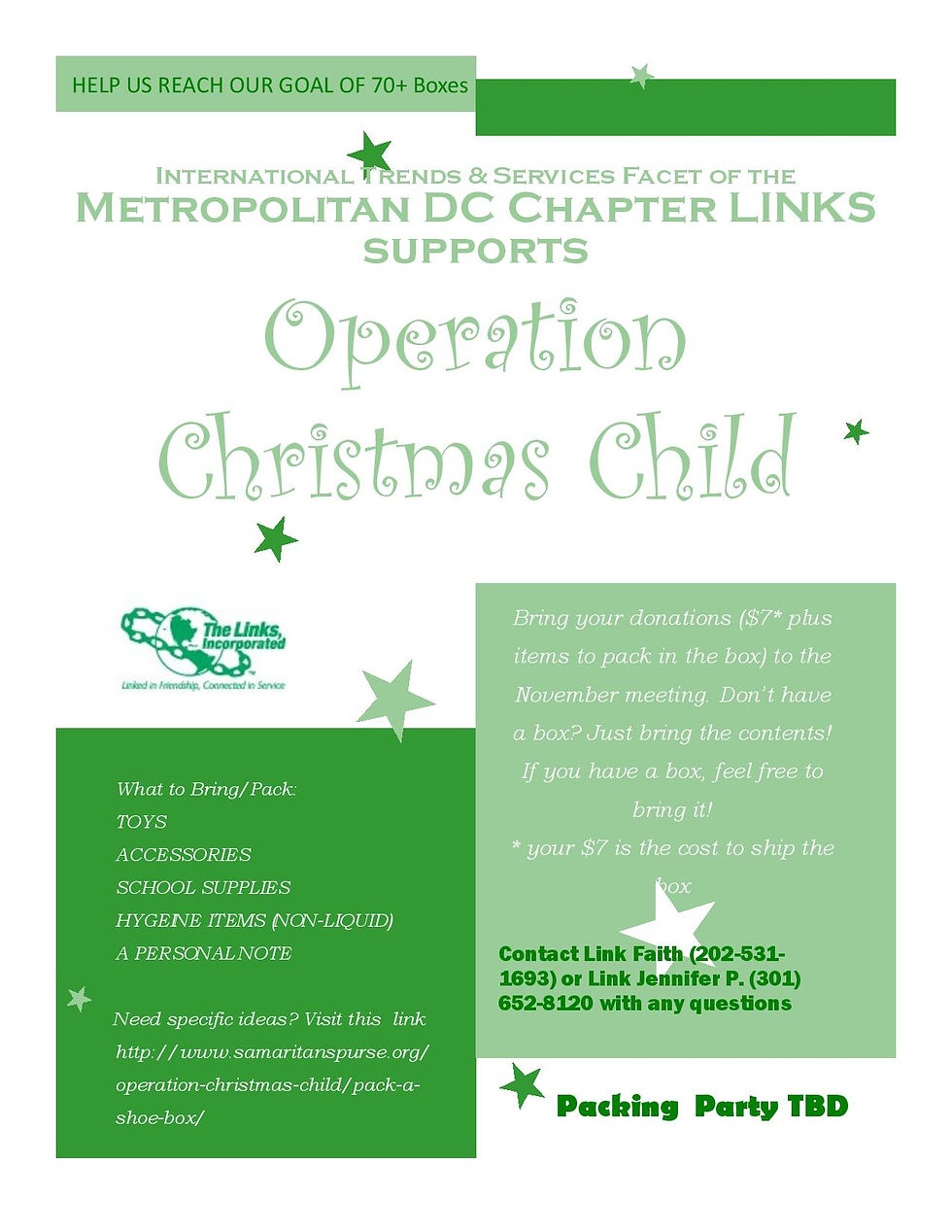 LINKS ITS Operation Christmas CHild