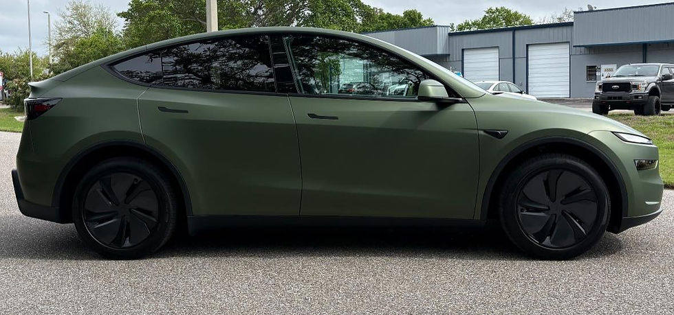 Matte Dark Green Tesla