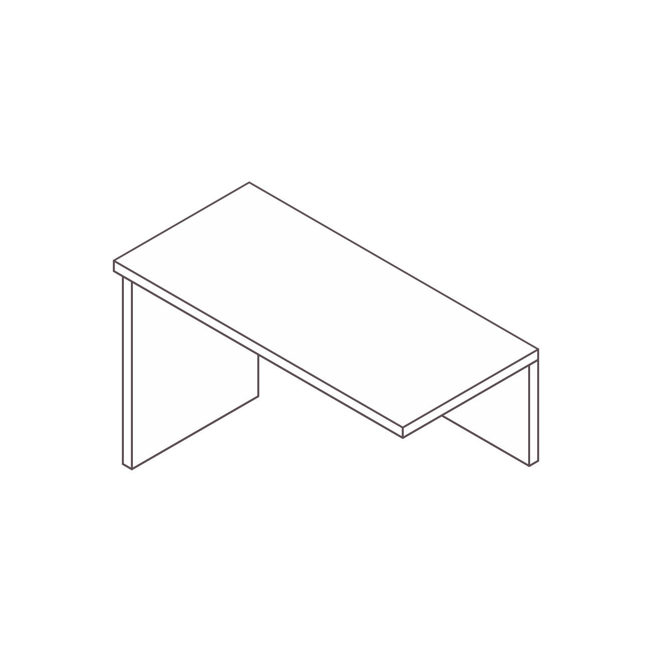 Mesa auxiliar apoio plus pé painel